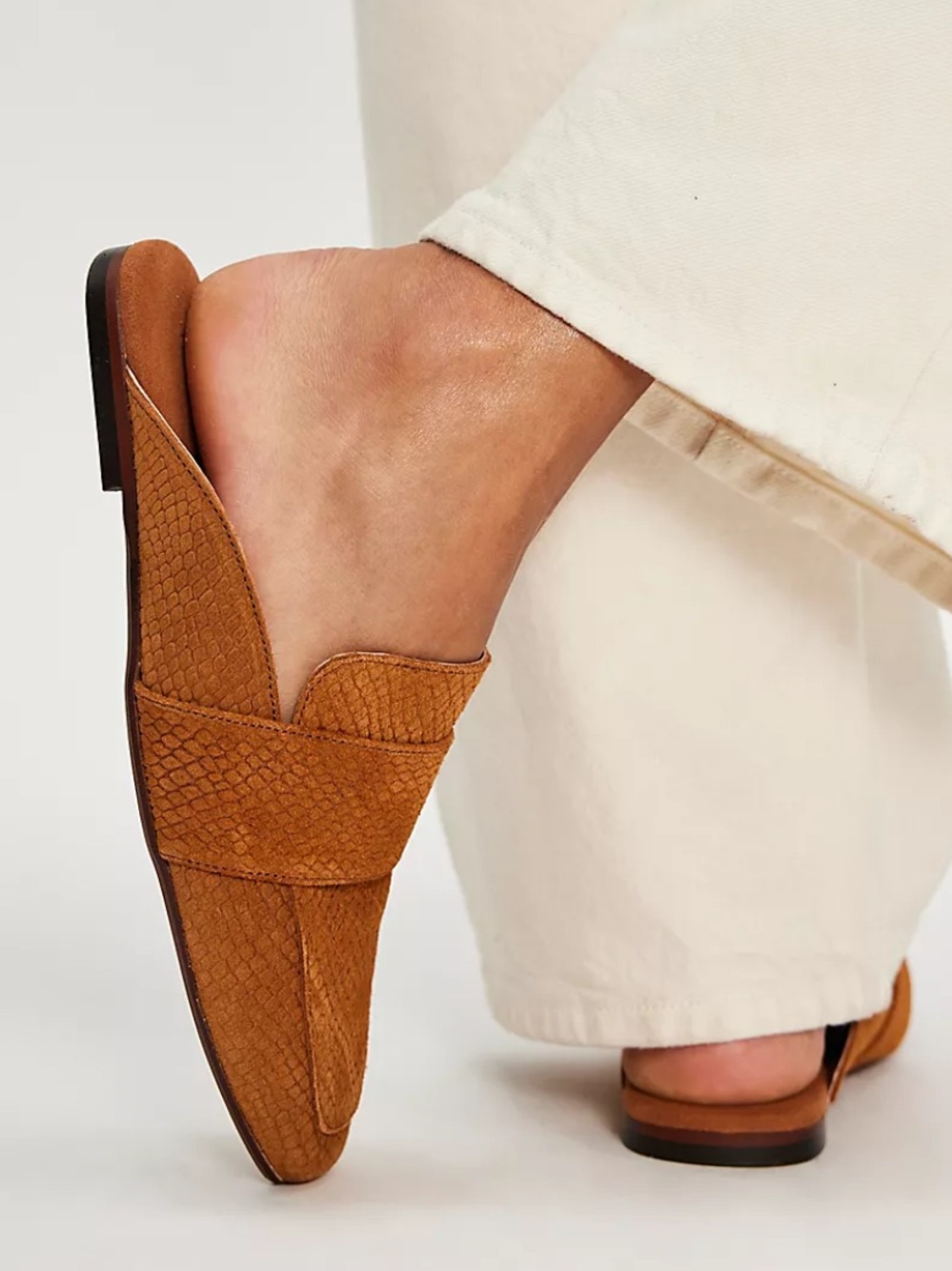 Free people At Ease Embossed Loafers
